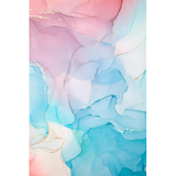 Pink and Blue Abstract Wall Art Canvas Print