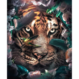 Lion and Tiger Wall Art Canvas Print
