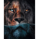 Lion and Tiger Wall Art Canvas Print