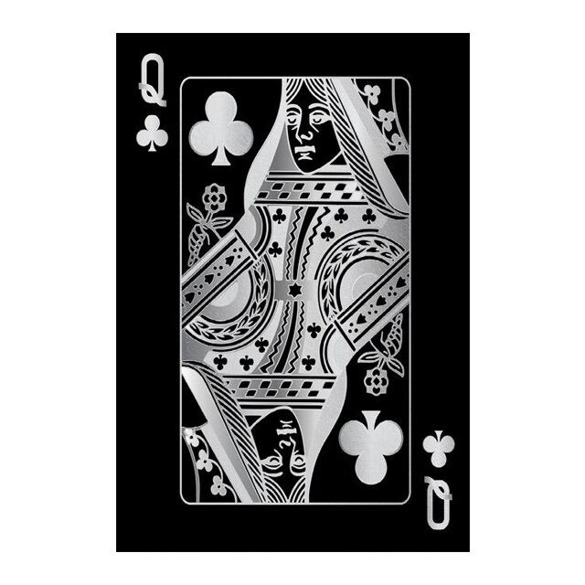 Club Playing Card Shape - Las Vegas Icons Canvas Print