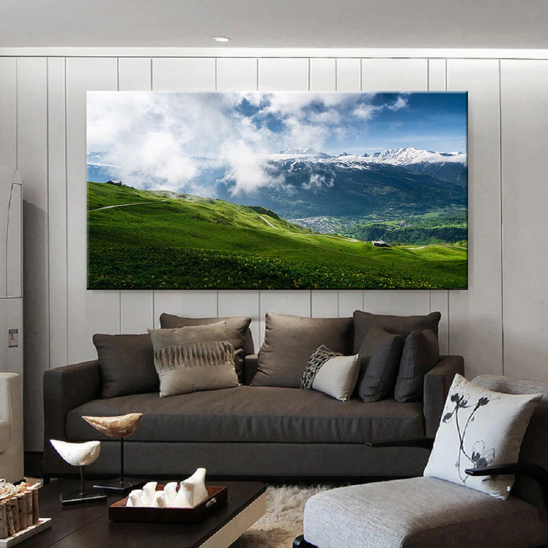 Mountains Natural Scenery Wall Art Canvas Print