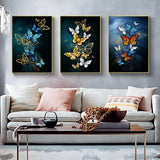 Colorful Butterfly Wall Art Canvas Print