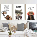 Cat Quotes Wall Art Canvas Print