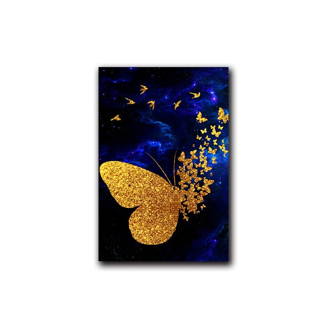Butterfly Abstract Wall Art Canvas Print