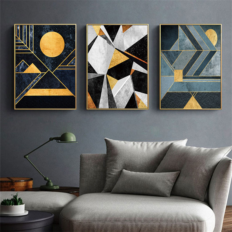 Geometrical Abstract Wall Art Canvas Print