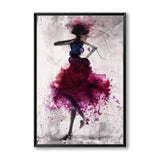 Dancing Women Abstract Wall Art Canvas Print