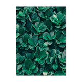 Green Plant Leaf Wall Art Canvas Print