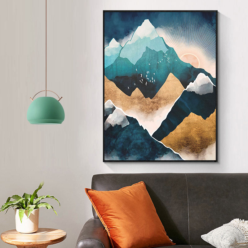 Mountain Abstract Wall Art Canvas Print