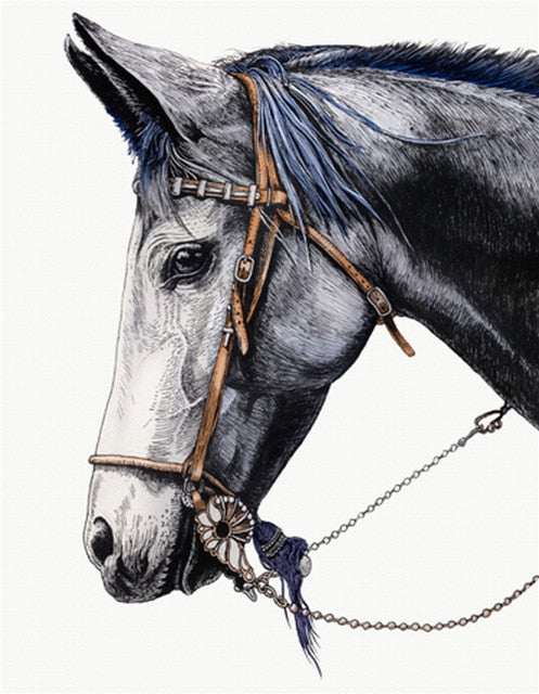 Classic Horse Wall Art Canvas Print