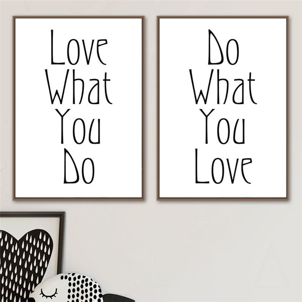 Do What You Love Wall Art Canvas Print