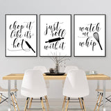 Kitchen Quote Wall Art Canvas Print
