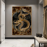 Chinese Dragon Wall Art Canvas Print