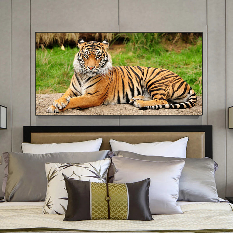 Tiger Landscape Wall Art Canvas Print
