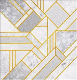Geometric Lines Abstract Wall Art Canvas Print