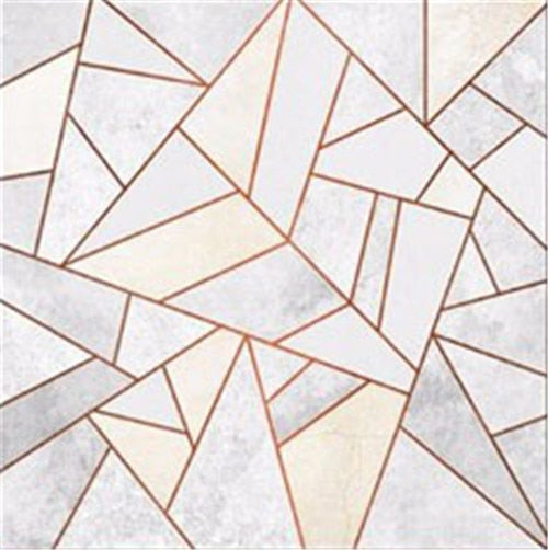 Geometric Lines Abstract Wall Art Canvas Print